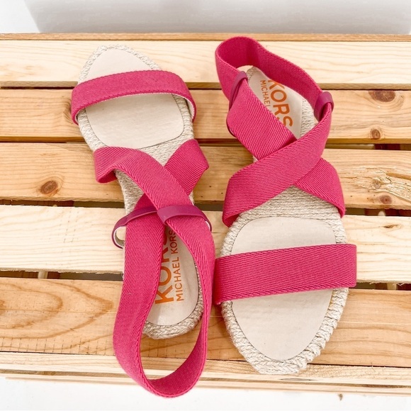Kors Michael Kors Pink Slip On Sandals - Picture 9 of 9